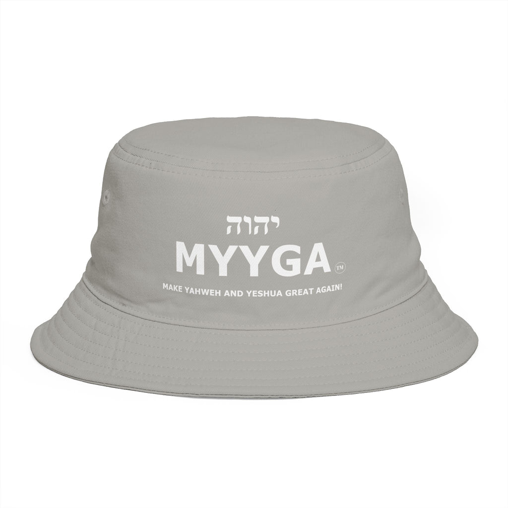 MYYGA - Make Yahweh And Yahshua Great Again - Solid Red Bucket Hat | All-Over Print Bucket Hat