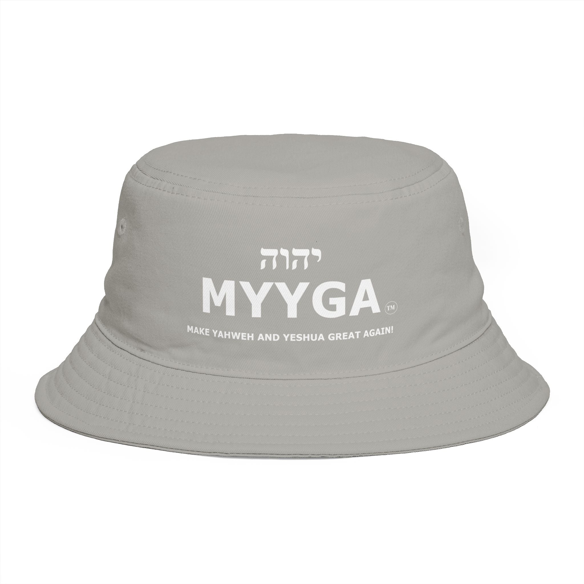 MYYGA - Make Yahweh And Yahshua Great Again - Solid Red Bucket Hat | All-Over Print Bucket Hat