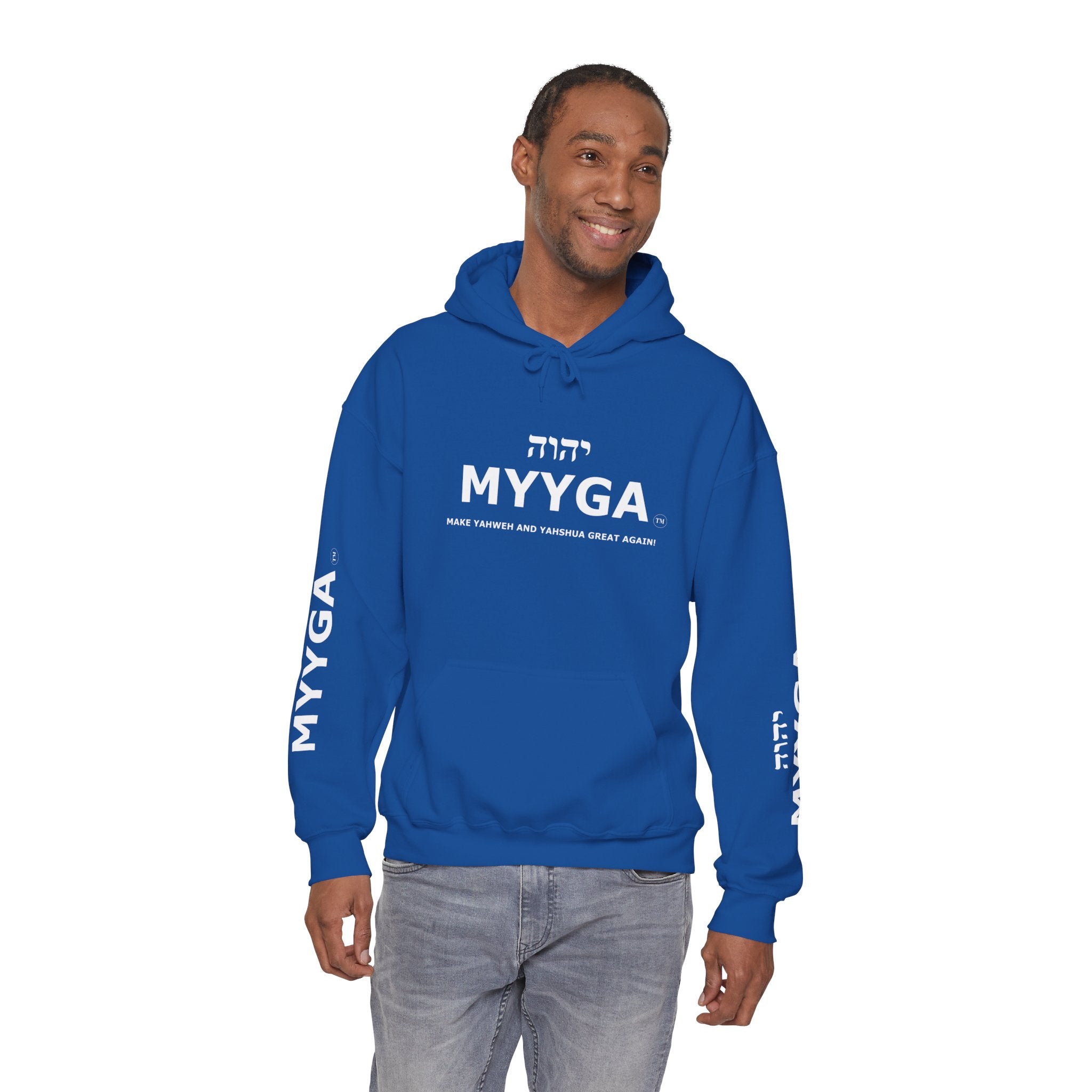 MYYGA - Make Yahweh And Yeshua Great Again Unisex Heavy Blend™ Hooded Sweatshirt