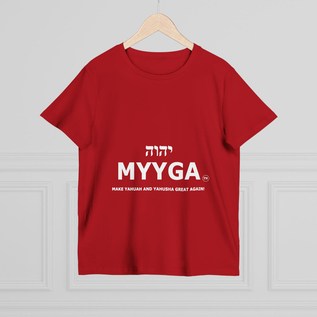 Maple Leaf Women’s Tee — Make Yahuah and Yahusha Great Again