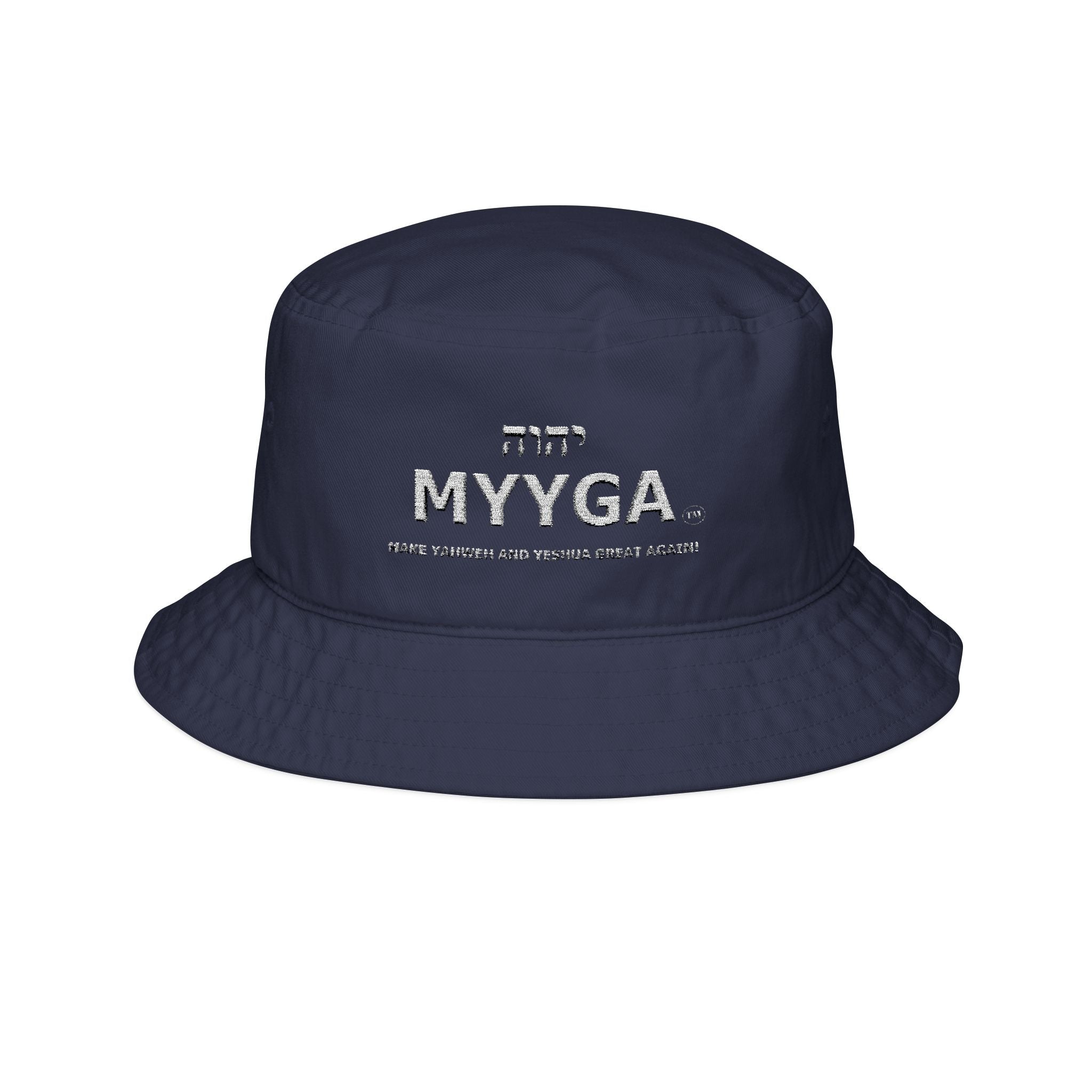 MYYGA - Make Yahweh And Yeshua Great Again - Embroidered Bucket Hat | Distressed Logo, Streetwear