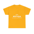 MYYGA - Make Yehovah And Yeshua Great Again - logo tee | Hebrew lettering graphic shirt