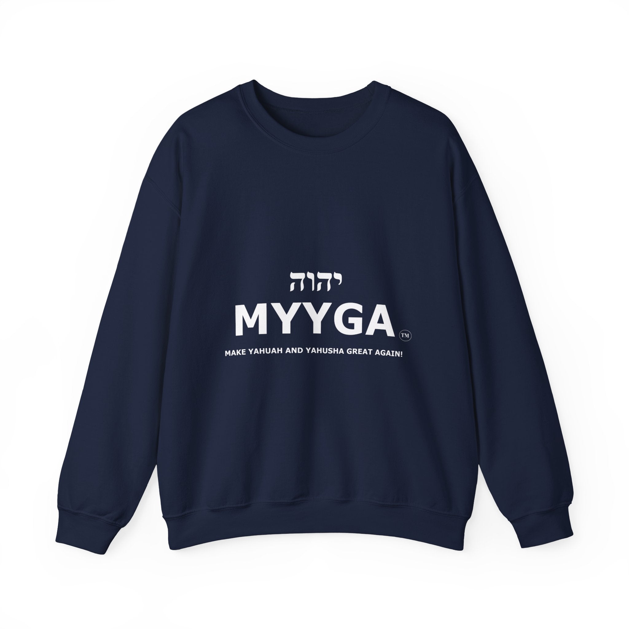 MYYGA - Make Yahuah And Yahusha Great Again - sweatshirt | Religious typography crewneck