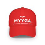MYYGA - Make Yah And Yahshua Great Again - distressed logo Classic Dad Cap | vintage embroidered baseball hat
