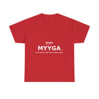 MYYGA - Make Yehovah And Yeshua Great Again - logo tee | Hebrew lettering graphic shirt