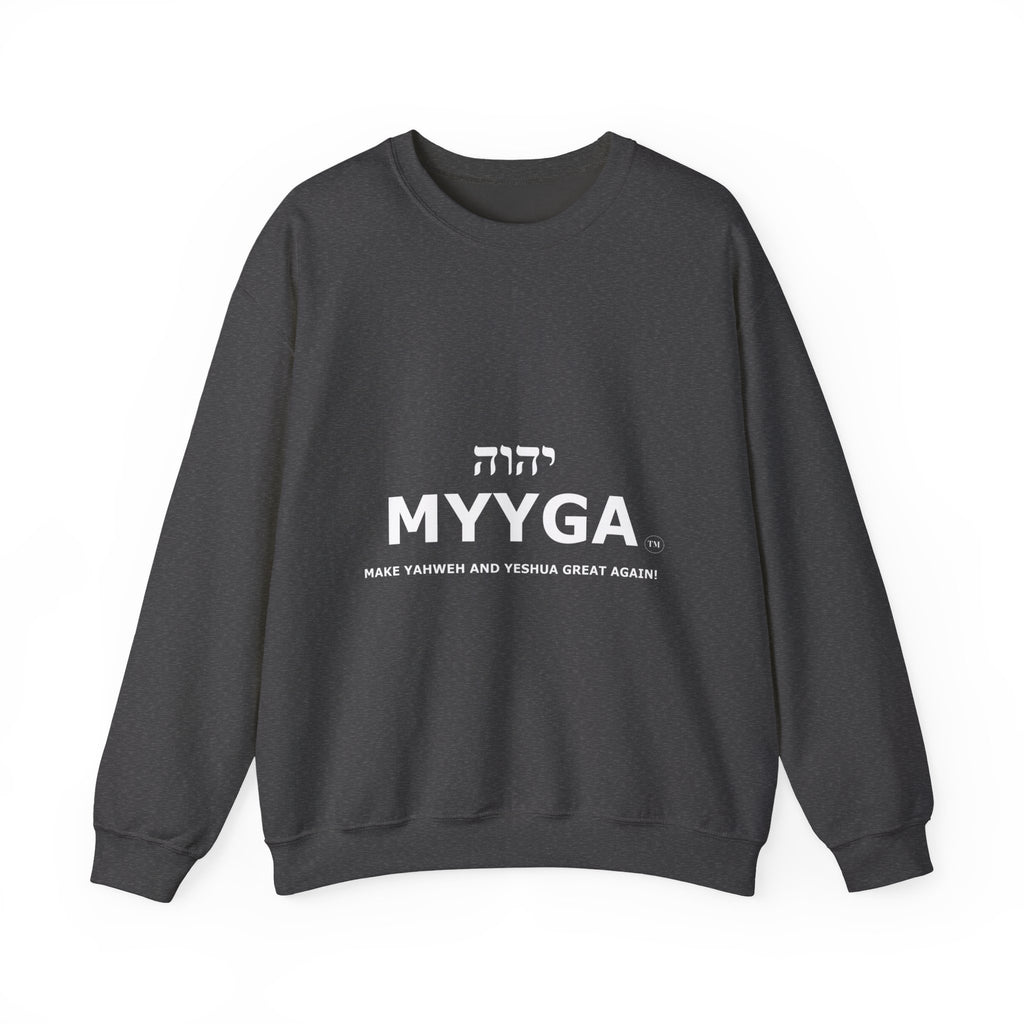 MYYGA - Make Yahweh And Yeshua Great Again - sweatshirt | Religious typography crewneck
