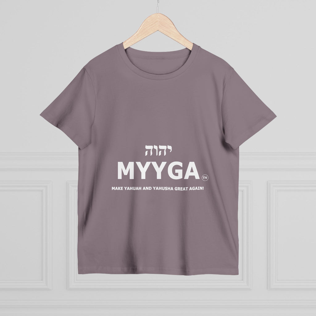 Maple Leaf Women’s Tee — Make Yahuah and Yahusha Great Again