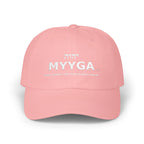 MYYGA - Make Yahweh And Yeshua Great Again - distressed logo Classic Dad Cap | vintage embroidered baseball hat