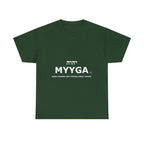MYYGA - Make Yahweh And Yeshua Great Again - logo tee | Hebrew lettering graphic shirt