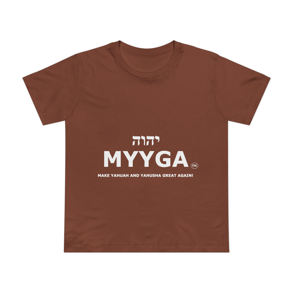 Maple Leaf Women’s Tee — Make Yahuah and Yahusha Great Again