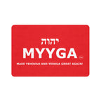 MYYGA - Make Yehovah And Yeshua Great Again - logo pet food mat | placemat