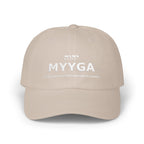 MYYGA - Make Yah And Yeshua Great Again - distressed logo Classic Dad Cap | vintage embroidered baseball hat