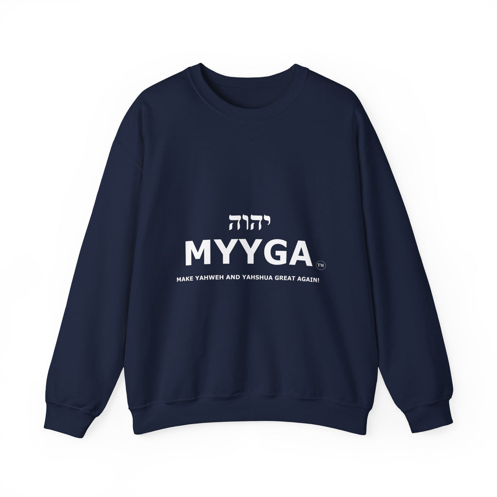 MYYGA - Make Yahweh And Yahshua Great Again - sweatshirt | Religious typography crewneck