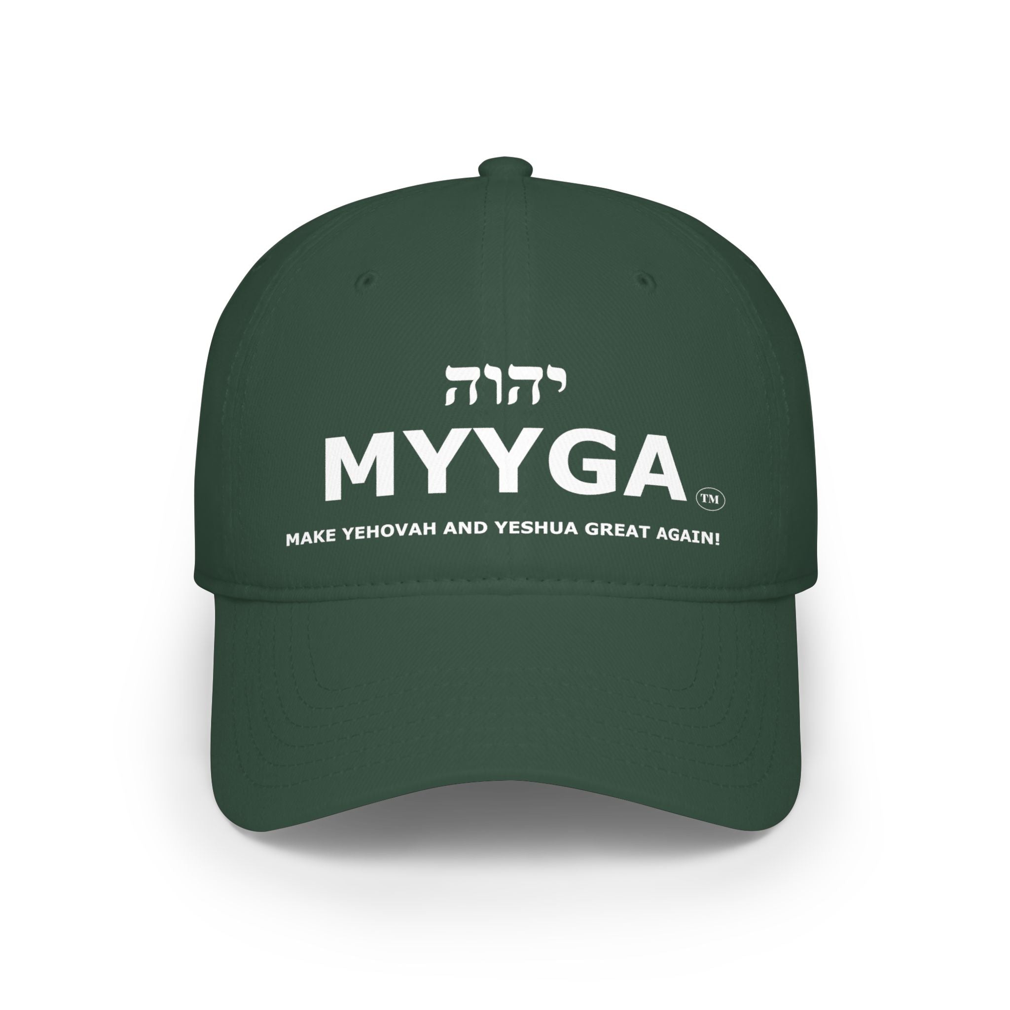 MYYGA - Make Yehovah And Yeshua Great Again - distressed logo Classic Dad Cap | vintage embroidered baseball hat