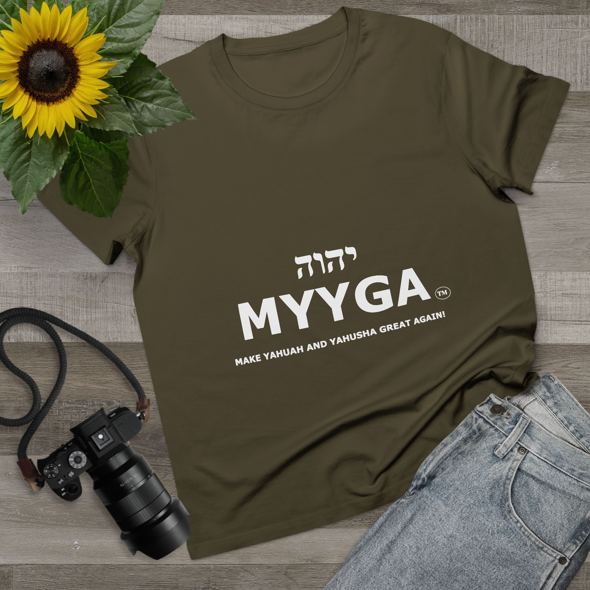 Maple Leaf Women’s Tee — Make Yahuah and Yahusha Great Again