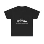 MYYGA - Make Yehovah And Yeshua Great Again - logo tee | Hebrew lettering graphic shirt