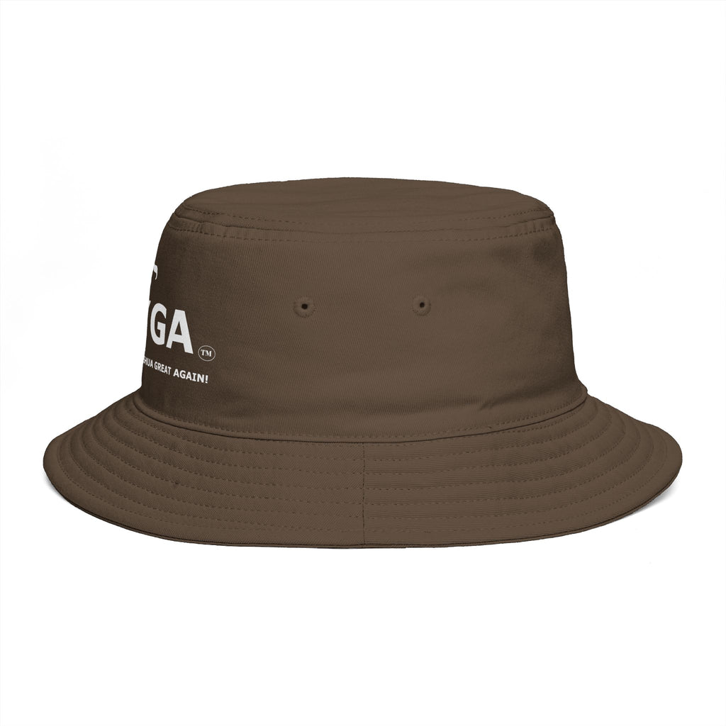 MYYGA - Make Yahweh And Yahshua Great Again - Solid Red Bucket Hat | All-Over Print Bucket Hat