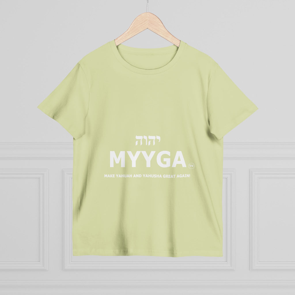 Maple Leaf Women’s Tee — Make Yahuah and Yahusha Great Again