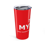 MYYGA - Make Yahweh And Yahshua Great Again - Tumbler 20oz | Red Scripture Design