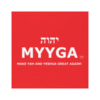 MYYGA - Make Yah And Yahshua Great Again - Hebrew Logo Car Magnet |