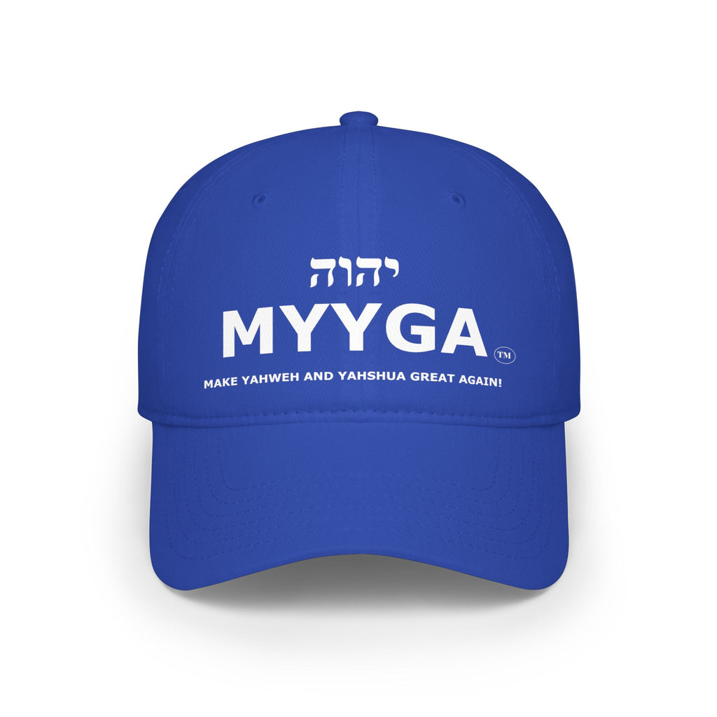 MYYGA - Make Yahweh And Yahshua Great Again - distressed logo Classic Dad Cap | vintage embroidered baseball hat