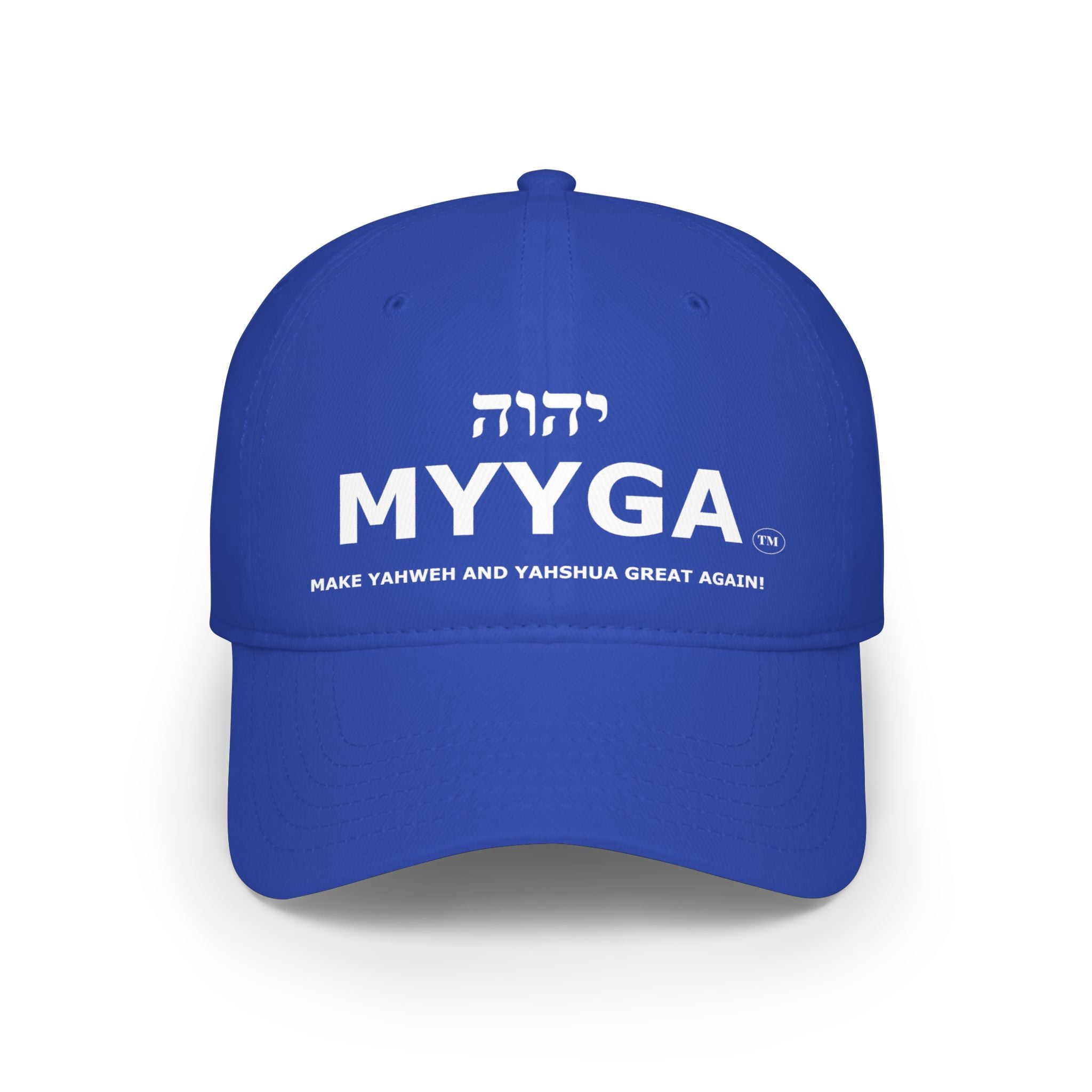 MYYGA - Make Yahweh And Yahshua Great Again - distressed logo Classic Dad Cap | vintage embroidered baseball hat