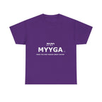 MYYGA - Make Yah And Yahshua Great Again - logo tee | Hebrew lettering graphic shirt