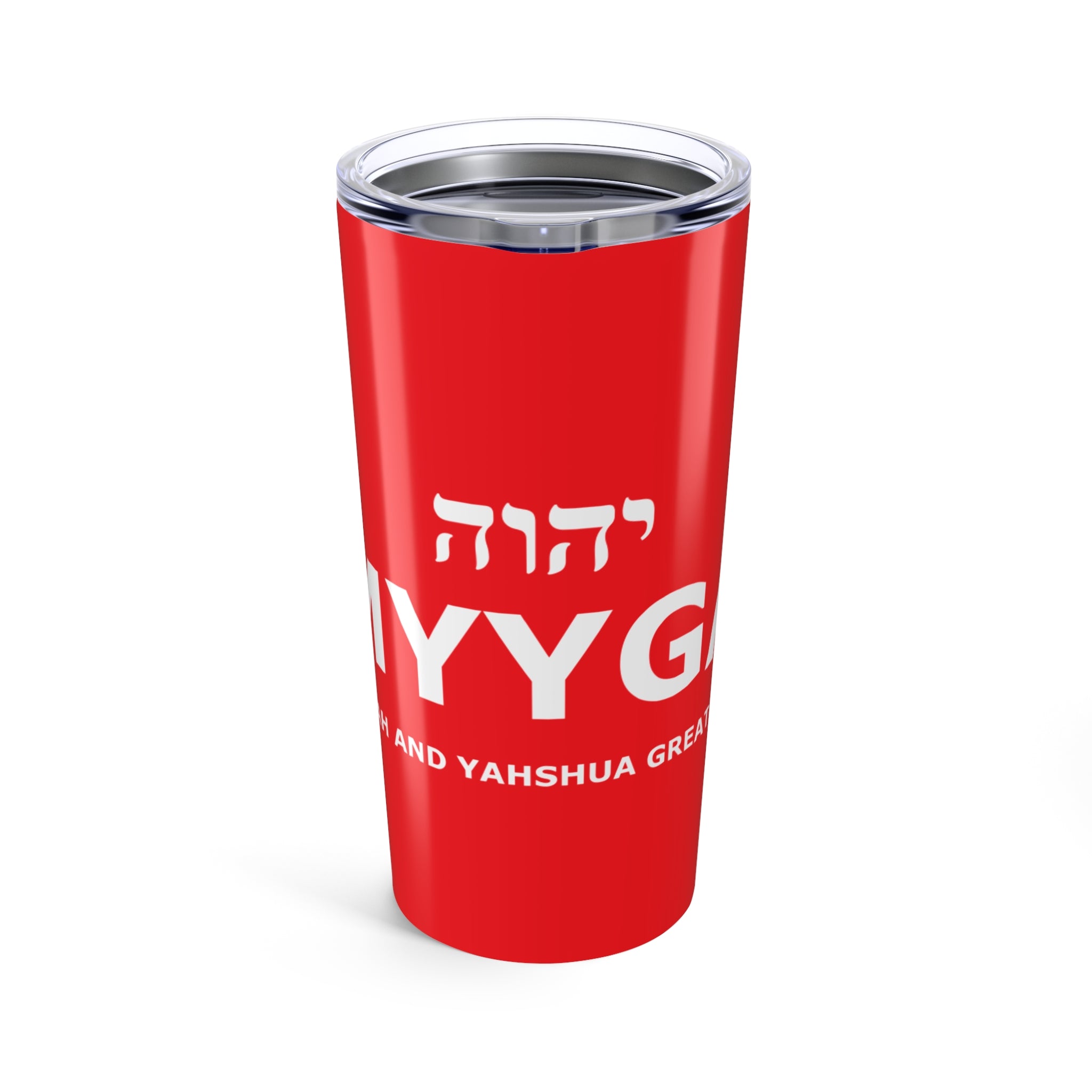 MYYGA - Make Yah And Yeshua Great Again - Tumbler 20oz | Red Scripture Design