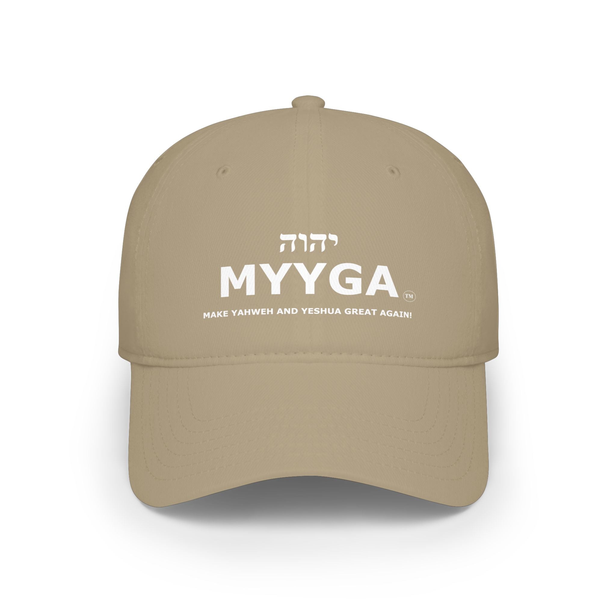 MYYGA - Make Yahweh And Yeshua Great Again - distressed logo Classic Dad Cap | vintage embroidered baseball hat