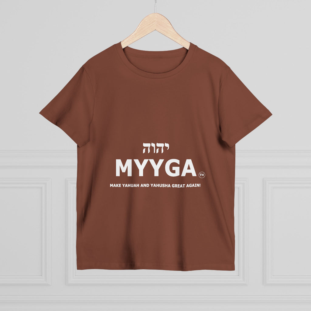Maple Leaf Women’s Tee — Make Yahuah and Yahusha Great Again