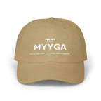 MYYGA - Make Yah And Yeshua Great Again - distressed logo Classic Dad Cap | vintage embroidered baseball hat