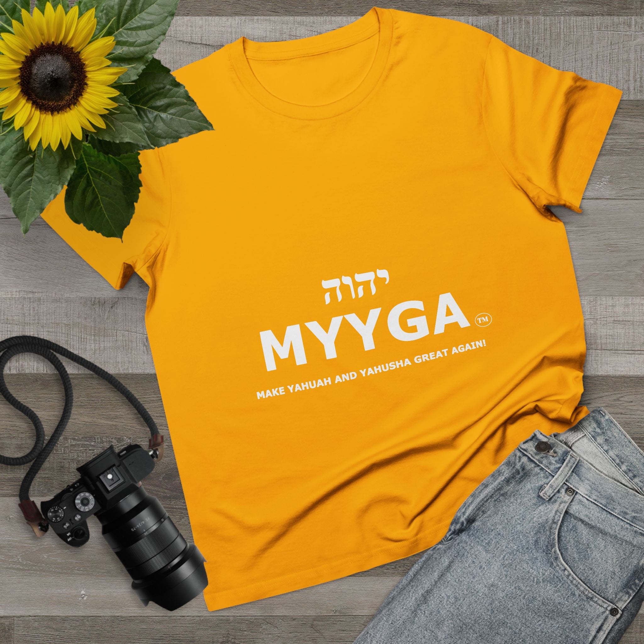 Maple Leaf Women’s Tee — Make Yahuah and Yahusha Great Again