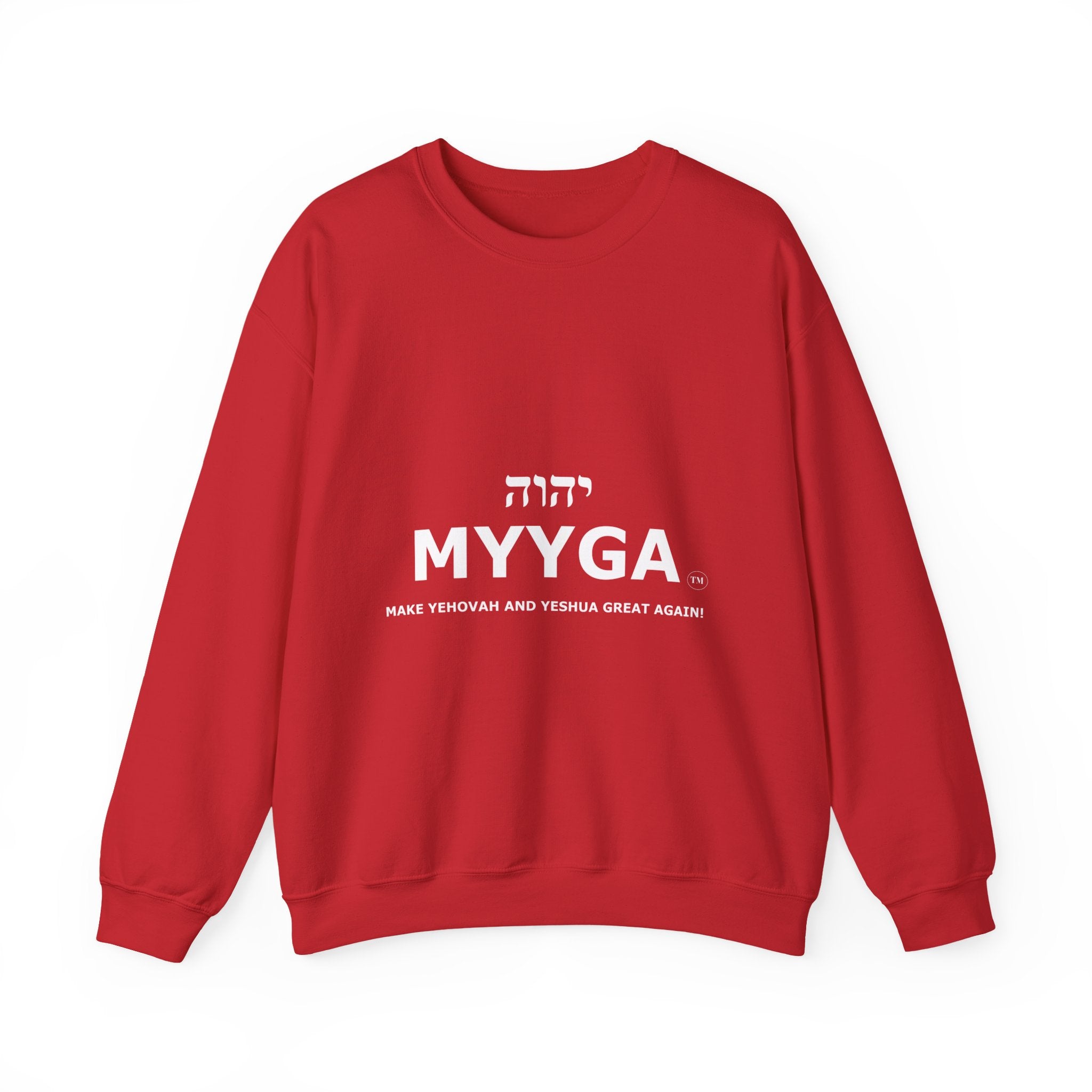 MYYGA - Make Yehovah And Yeshua Great Again - sweatshirt | Religious typography crewneck