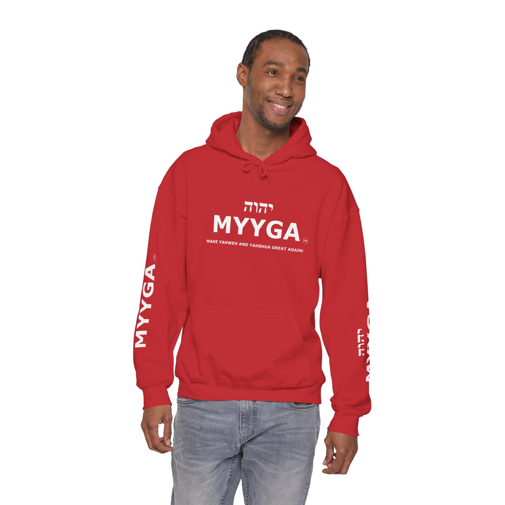 MYYGA - Make Yahweh And Yeshua Great Again Unisex Heavy Blend™ Hooded Sweatshirt