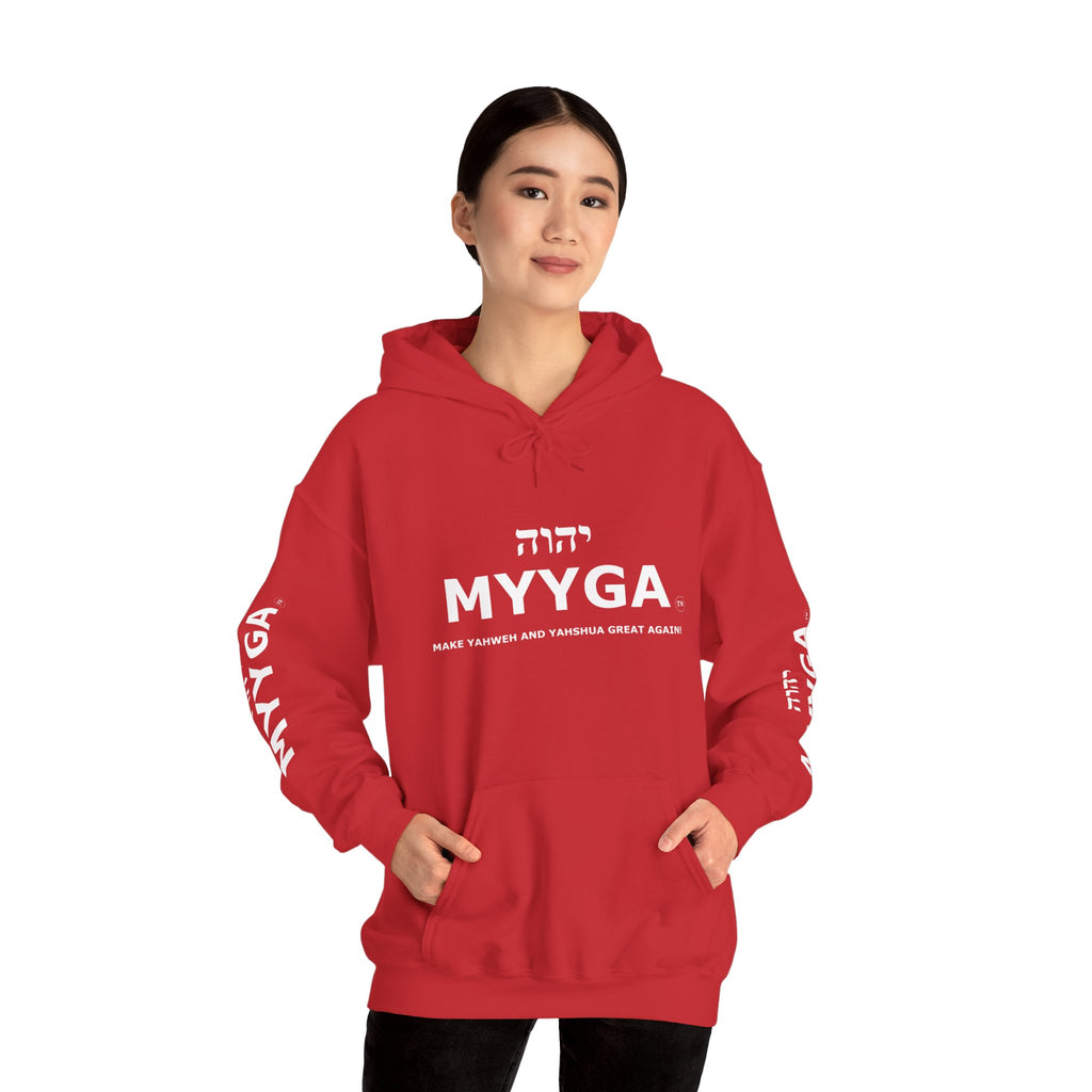 MYYGA - Make Yahweh And Yeshua Great Again Unisex Heavy Blend™ Hooded Sweatshirt