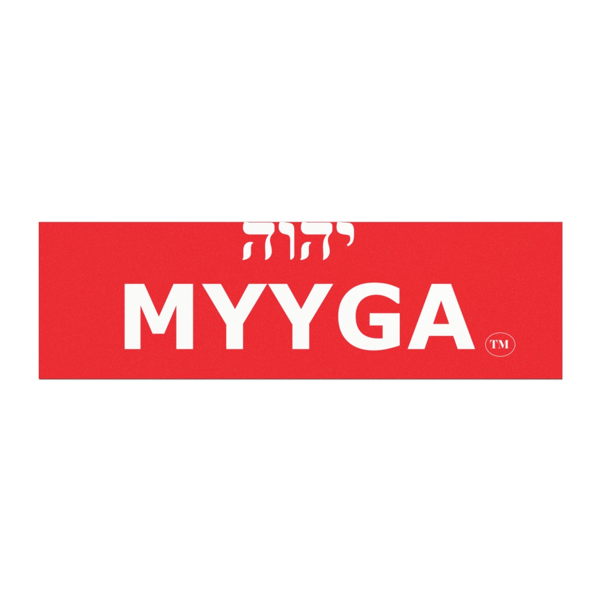 MYYGA - Make Yehovah And Yeshua Great Again - Hebrew Logo Car Magnet |