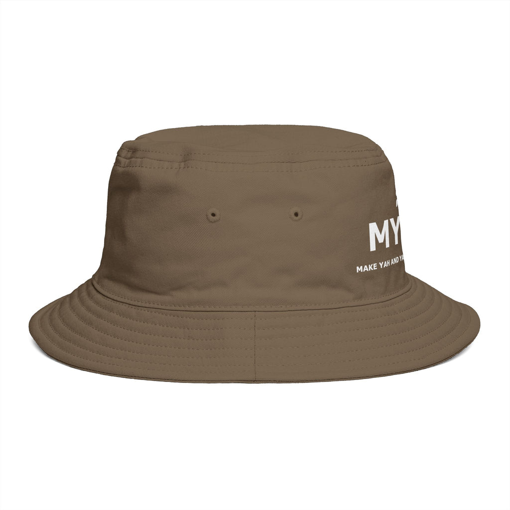 MYYGA - Make Yah And Yeshua Great Again - Solid Red Bucket Hat | All-Over Print Bucket Hat