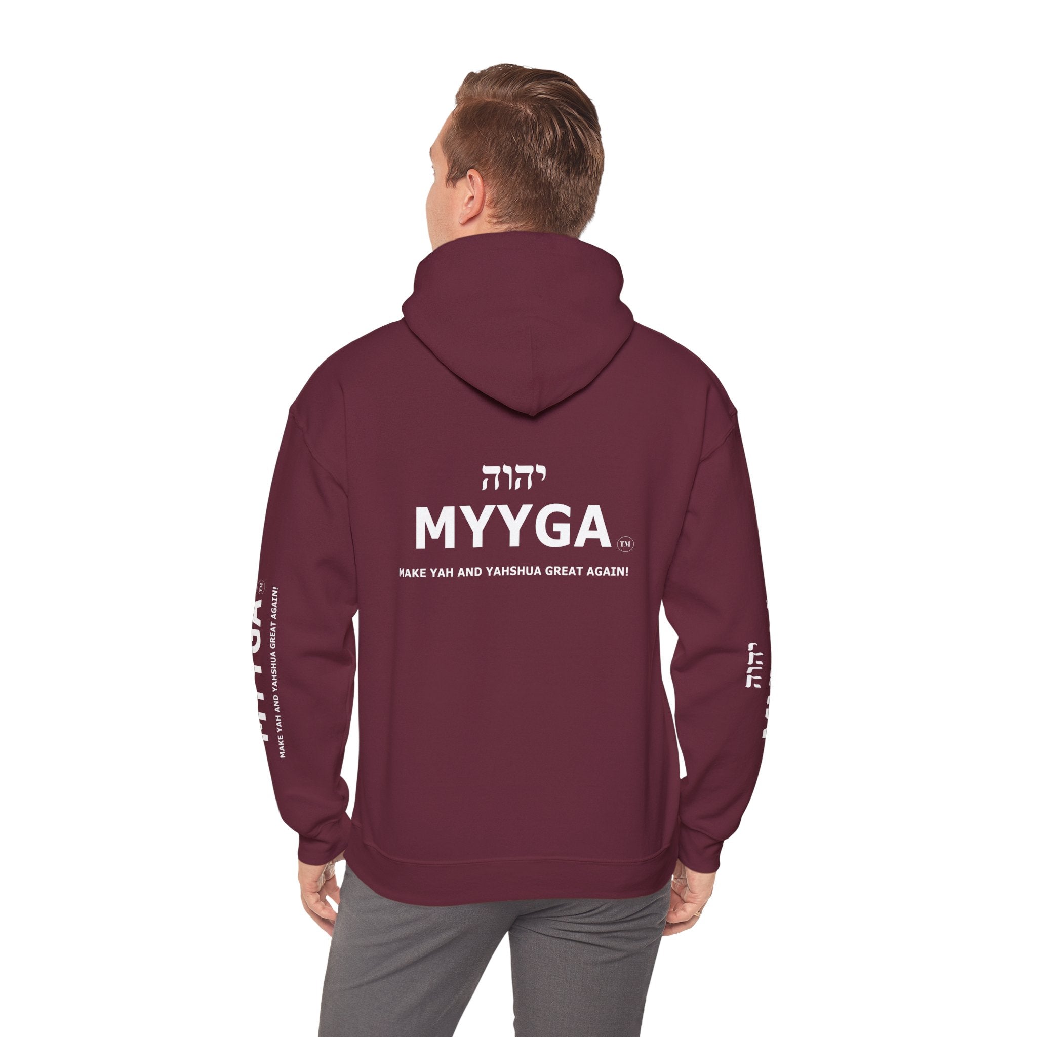 MYYGA - Make Yah And Yeshua Great AGain Unisex Heavy Blend™ Hooded Sweatshirt