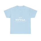MYYGA - Make Yahweh And Yahshua Great Again - logo tee | Hebrew lettering graphic shirt