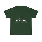 MYYGA - Make Yehovah And Yeshua Great Again - logo tee | Hebrew lettering graphic shirt