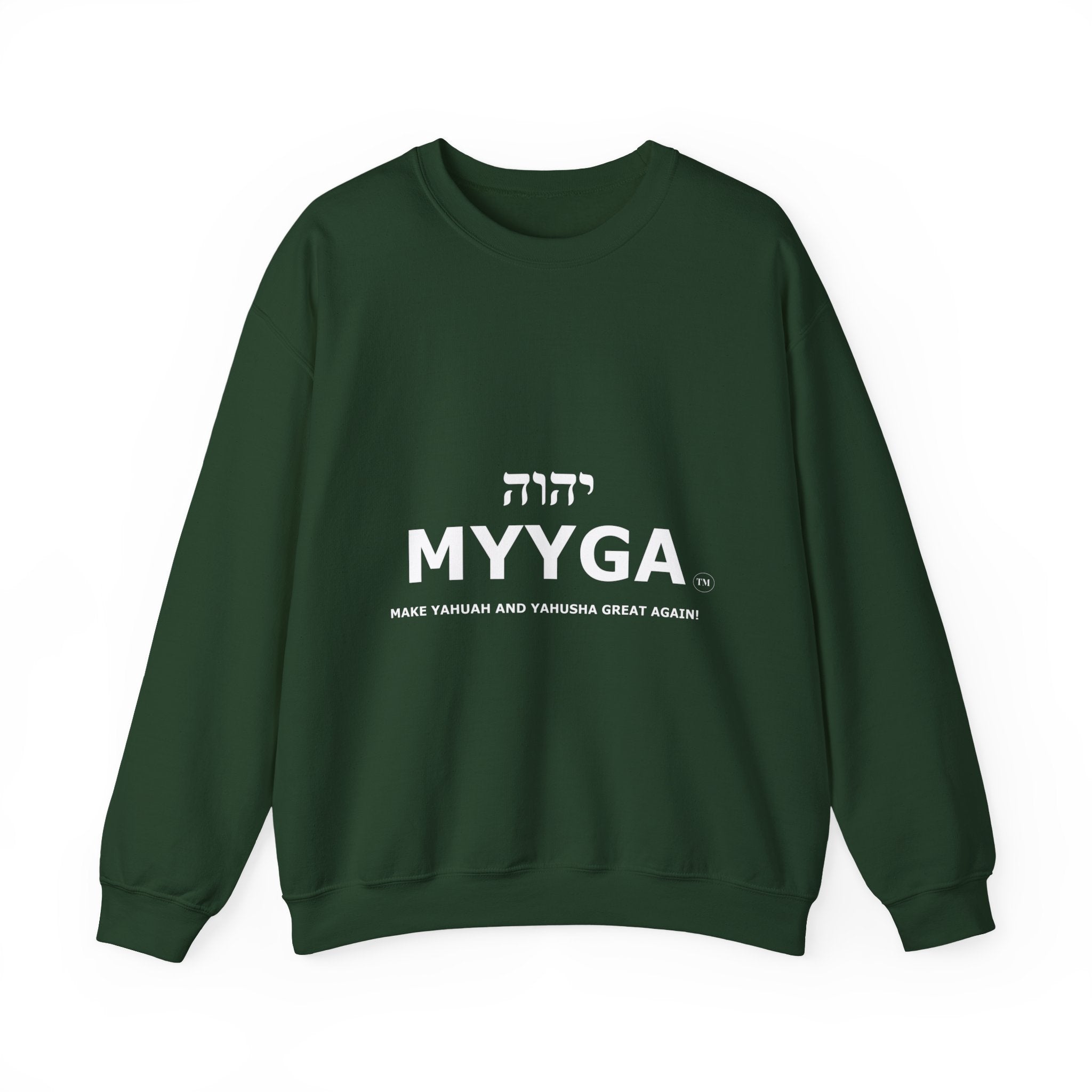 MYYGA - Make Yahuah And Yahusha Great Again - sweatshirt | Religious typography crewneck