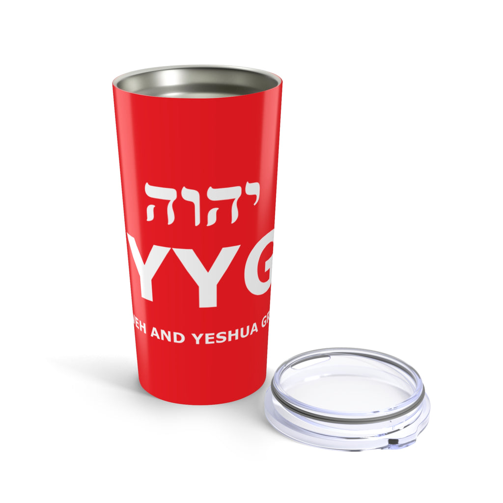 MYYGA - Make Yahweh And Yeshua Great Again - Tumbler 20oz | Red Scripture Design