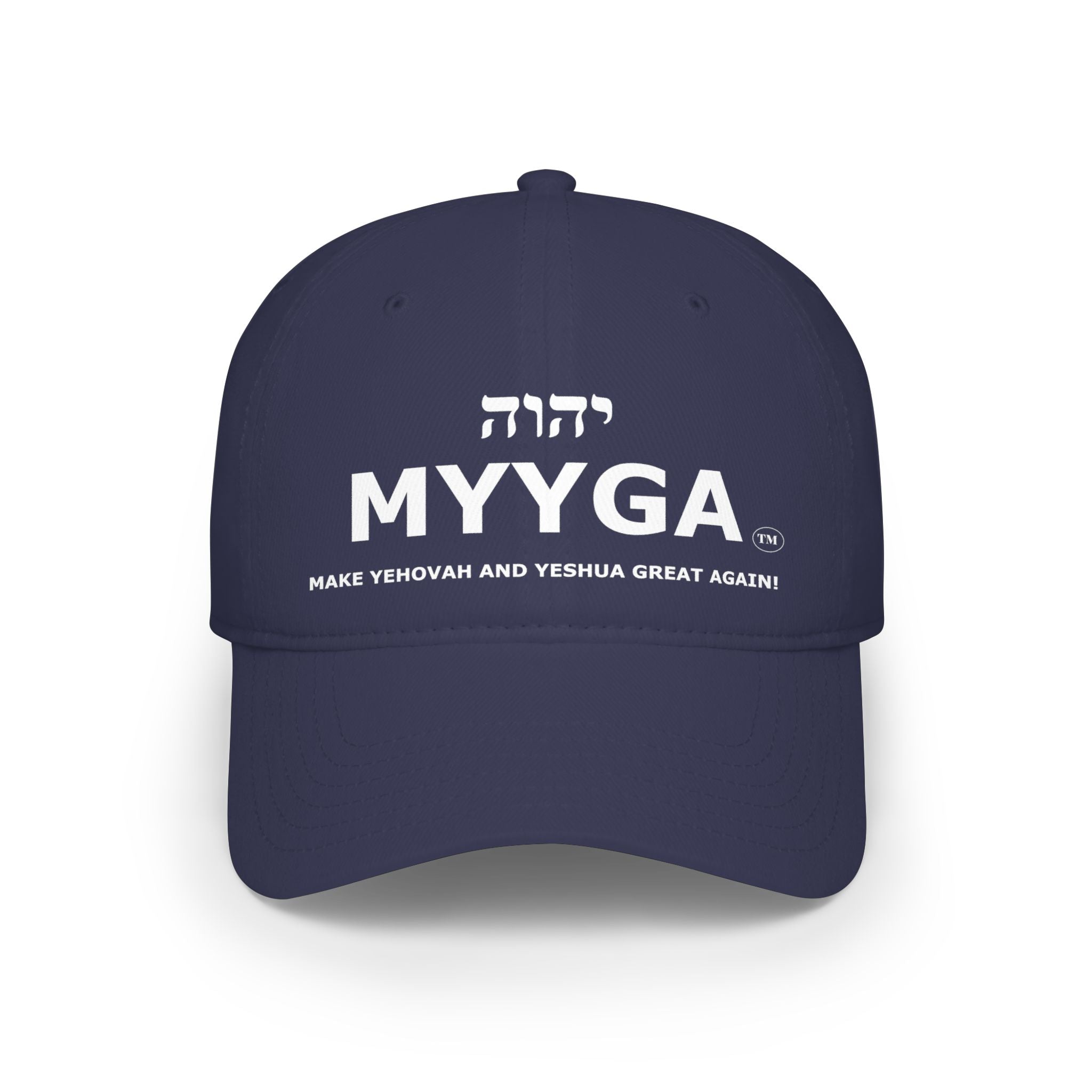 MYYGA - Make Yehovah And Yeshua Great Again - distressed logo Classic Dad Cap | vintage embroidered baseball hat