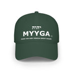 MYYGA - Make Yah And Yahshua Great Again - distressed logo Classic Dad Cap | vintage embroidered baseball hat
