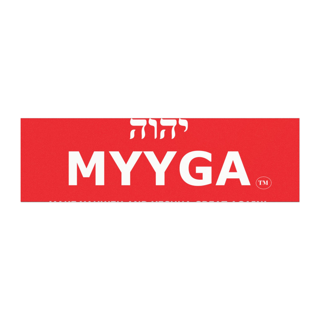MYYGA - Make Yahweh And Yeshua Great Again - Hebrew Logo Car Magnet |
