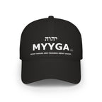 MYYGA - Make Yahuah And Yahusha Great Again - distressed logo Classic Dad Cap | vintage embroidered baseball hat