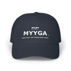 MYYGA - Make Yahuah And Yahusha Great Again - distressed logo Classic Dad Cap | vintage embroidered baseball hat
