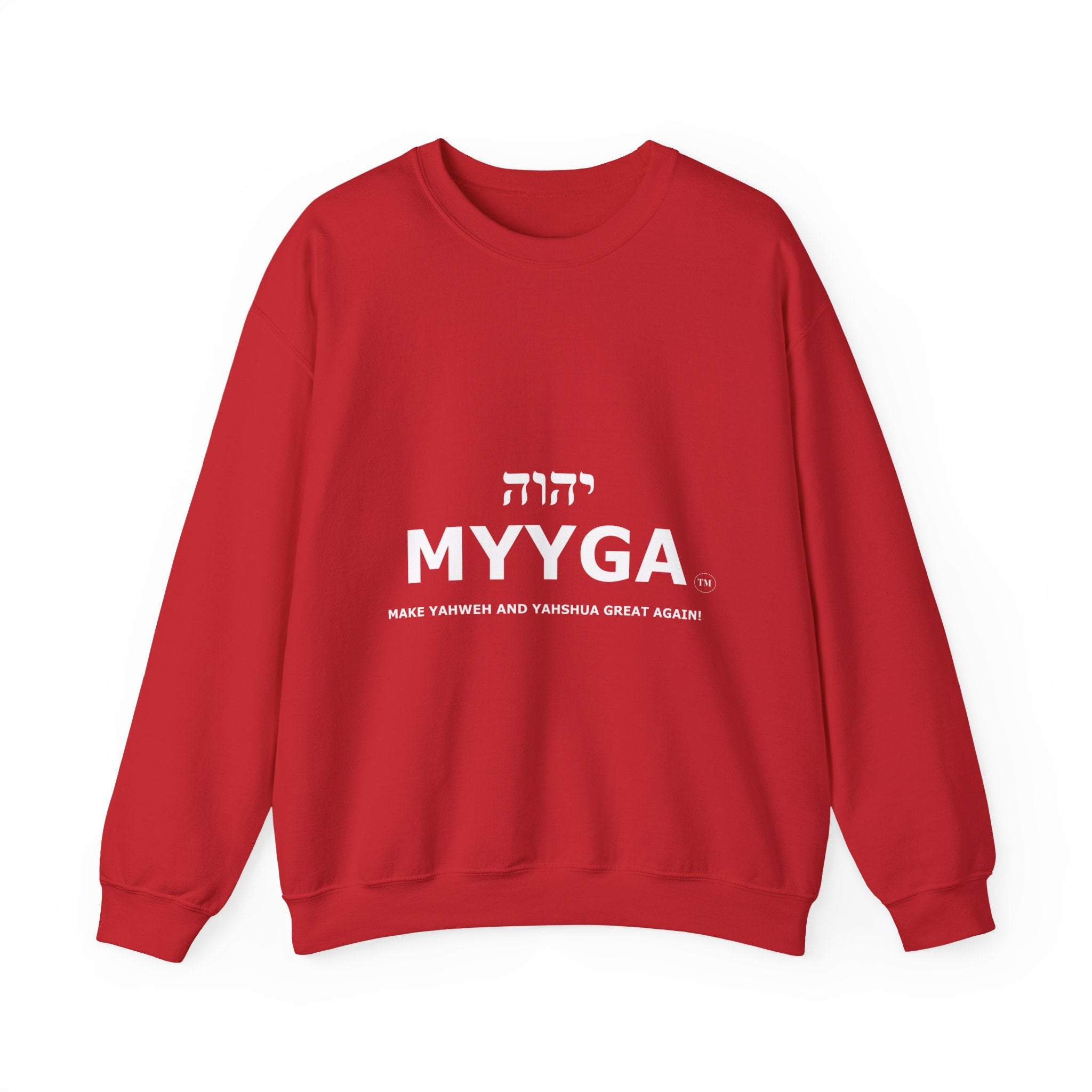 MYYGA - Make Yahweh And Yahshua Great Again - sweatshirt | Religious typography crewneck