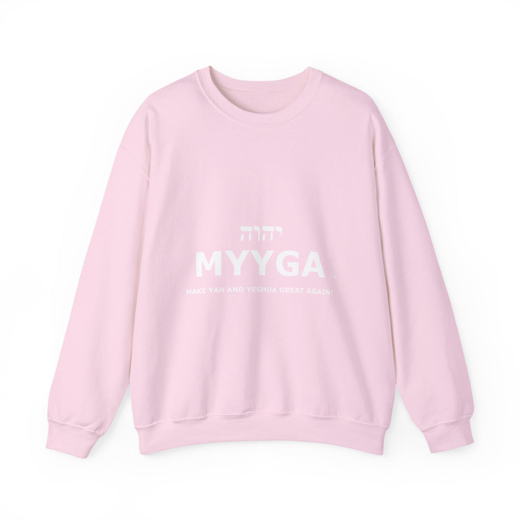 MYYGA - Make Yah And Yahshua Great Again - sweatshirt | Religious typography crewneck