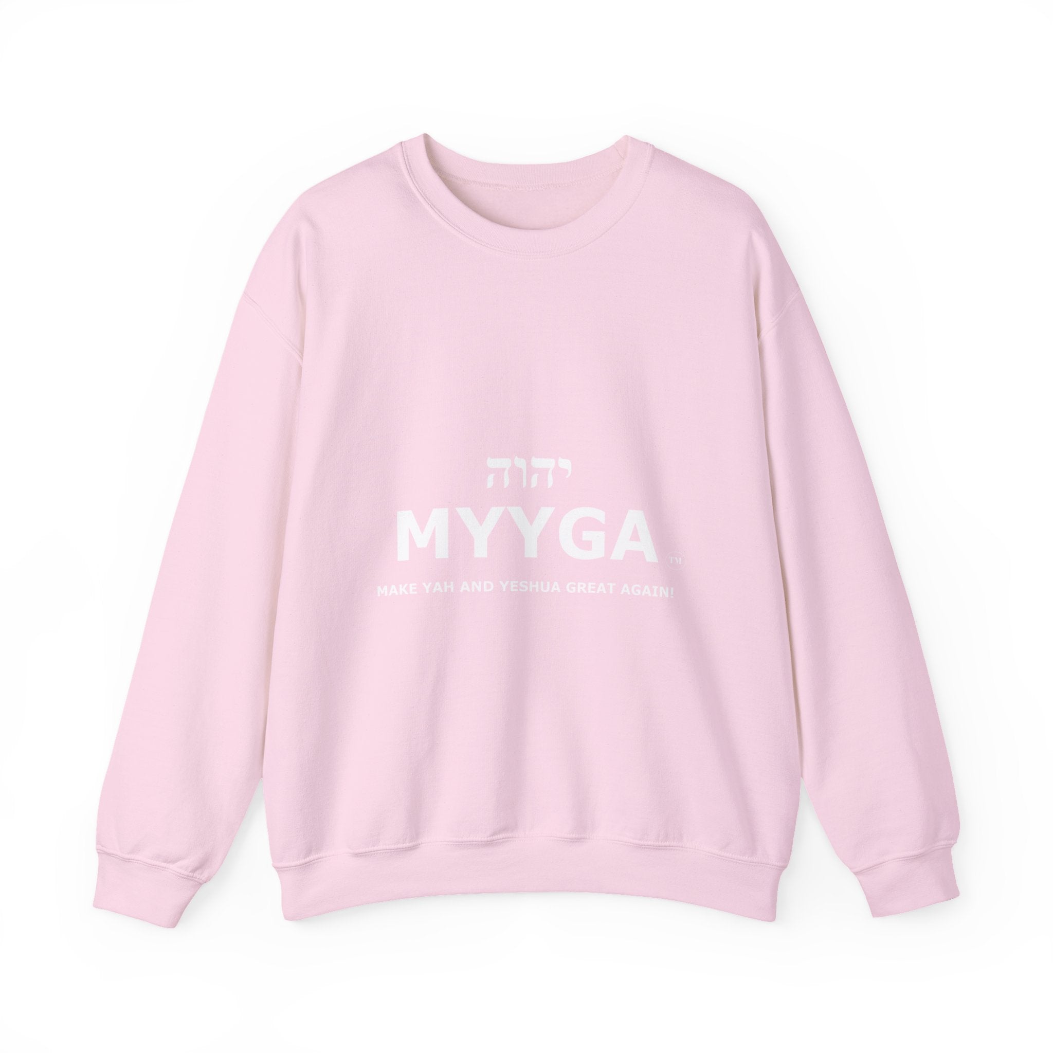 MYYGA - Make Yah And Yahshua Great Again - sweatshirt | Religious typography crewneck